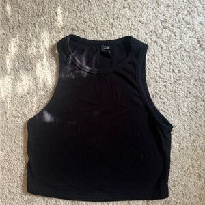 Black crop top